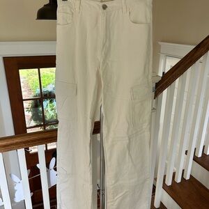 Men's Cream Cargo Pants